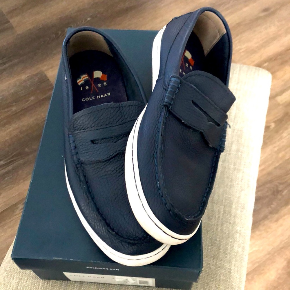 Navy Cole Haan loafers 8.5